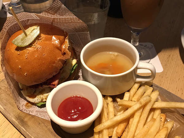ハンバーガーが美味しかったですの画像