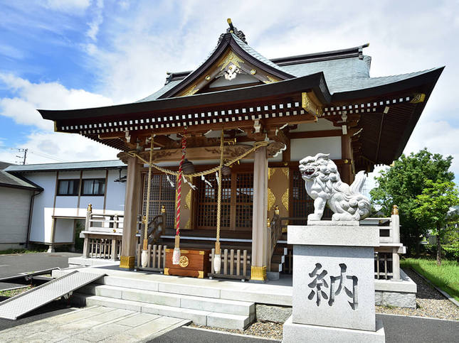 栗木御嶽神社の綺麗なご社殿