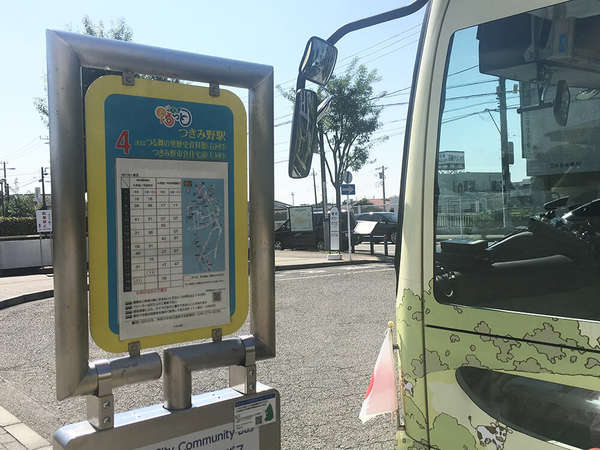 小型のバスが運行されていますの画像