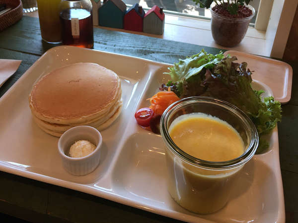 こだわりのふわふわパンケーキ屋さんの画像
