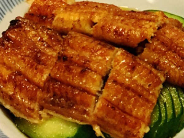 きゅうりの上に鰻？！の画像