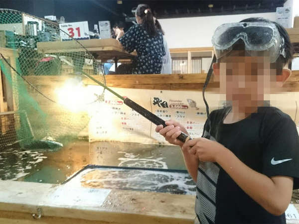 都心で魚釣りを楽しみながら、和食を堪能！の画像