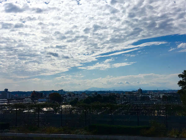 成城から丹沢の山々を一望の画像