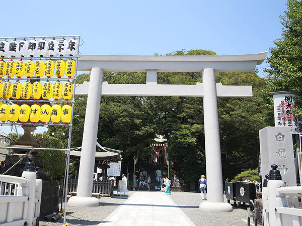 白旗神社で新年の無事と平安を祈願の画像