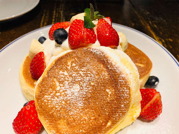 ふわふわとろけるパンケーキの画像