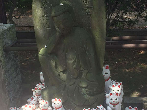 招き猫発祥の豪徳寺で来福招福の画像