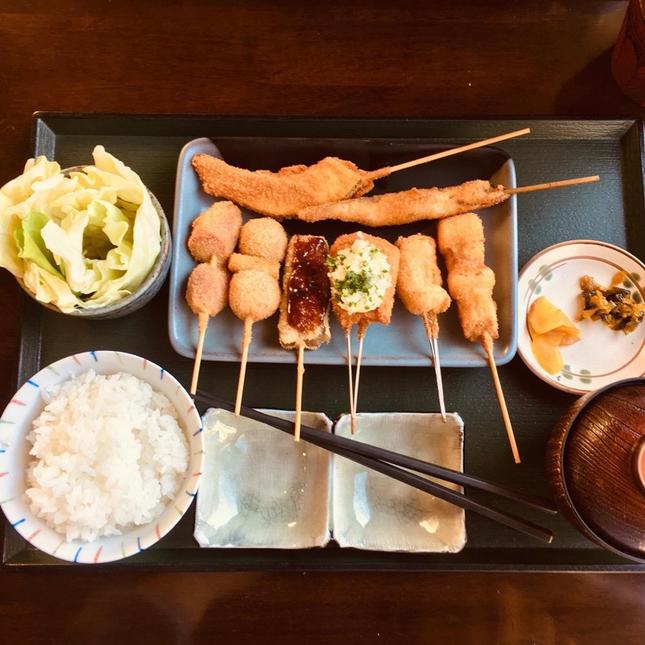 1,000円の串揚げランチ