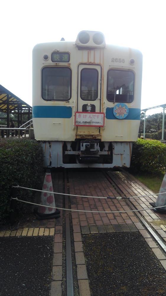 引退した小田急の車両がある公園