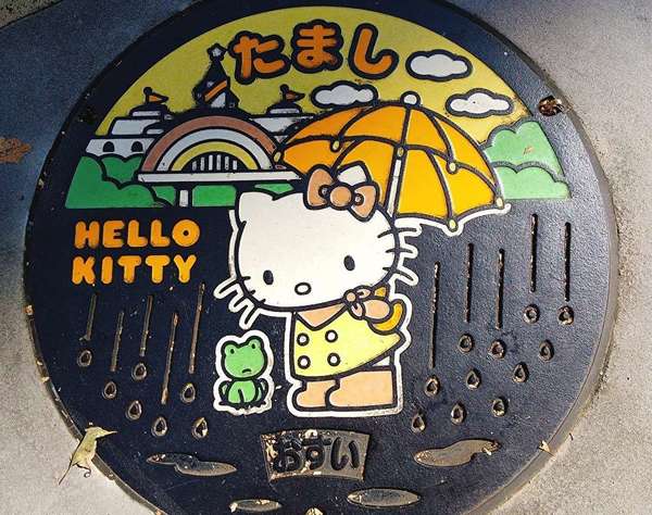 あのキャラクターのマンホールを探せ！の画像