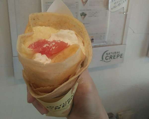 素材にこだわったファンが多いクレープ店の画像