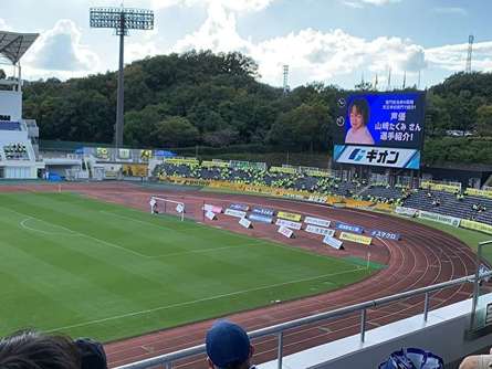 地元でサッカー観戦！