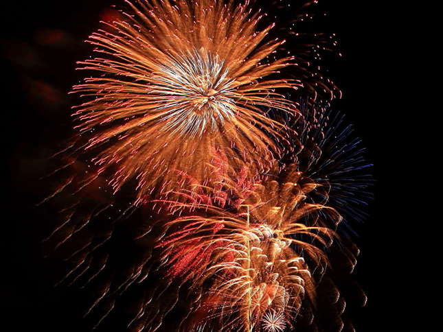 夜空に大輪の花　　あしがら花火大会