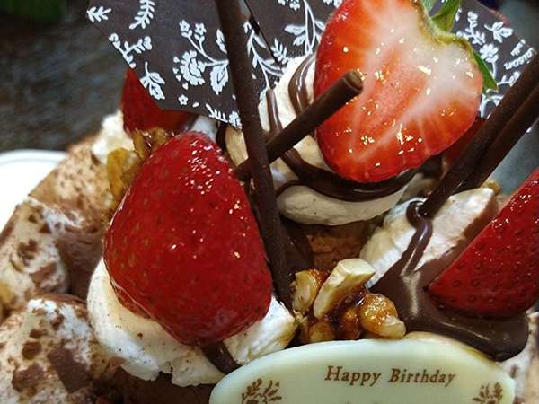 見た目もかわいいケーキの画像