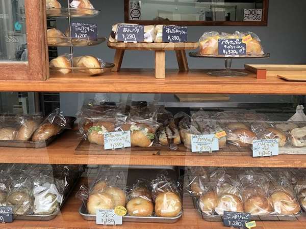 こだわりのベーグル店の画像