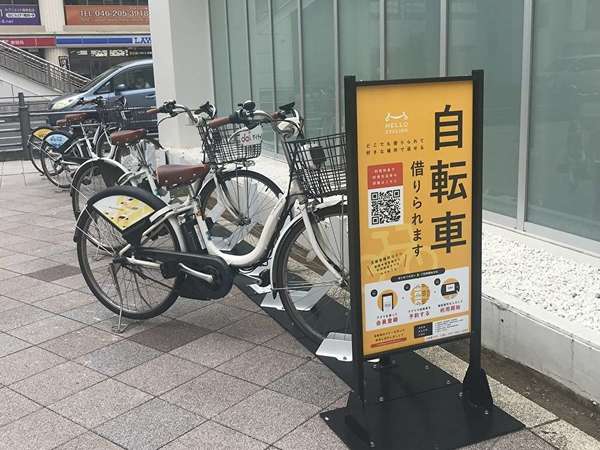シェアサイクルでおでかけの画像