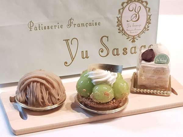 ひとりで3種類食べてもよいケーキの画像