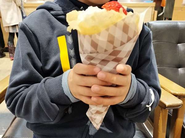 子連れもうれしいもっちりクレープの画像
