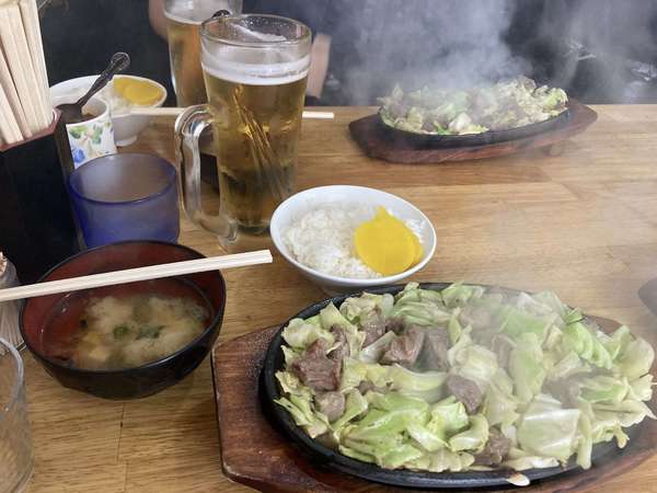 もくもく煙の中での画像