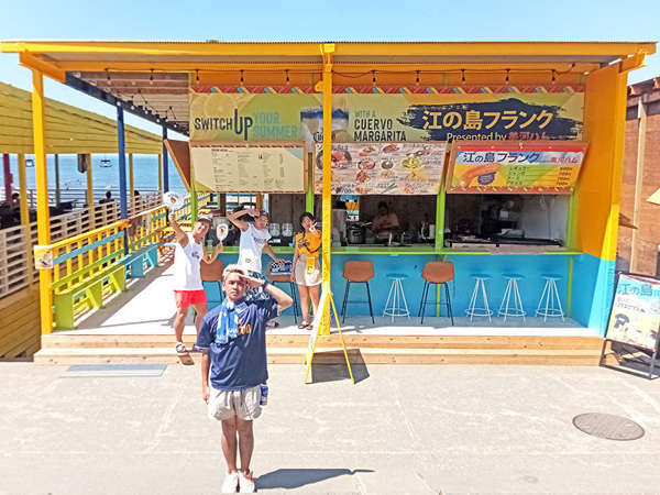 江の島の海で青春再び！の画像