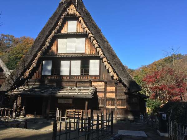 合掌造りのお蕎麦屋さんの画像