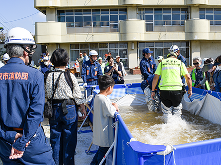 地域の防災訓練