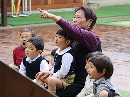 栗平駅近くにある「風の谷幼稚園」が映画に。