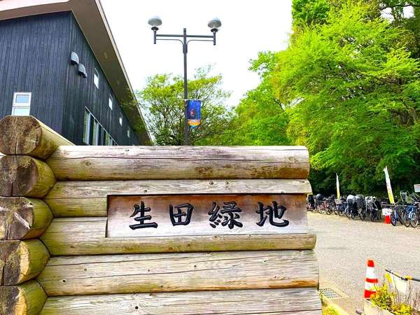 新緑がまぶしい　自然がいっぱいの生田緑地の画像
