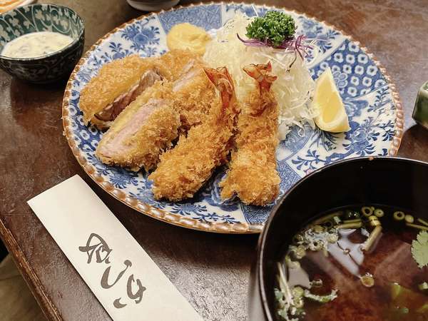 落ち着いた雰囲気でとんかつランチの画像