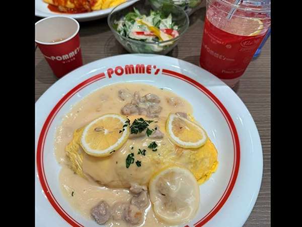 昔からあるオムライスやさんの画像