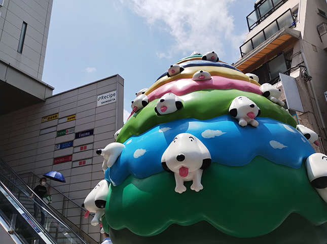 下北沢駅の「こいぬの木」