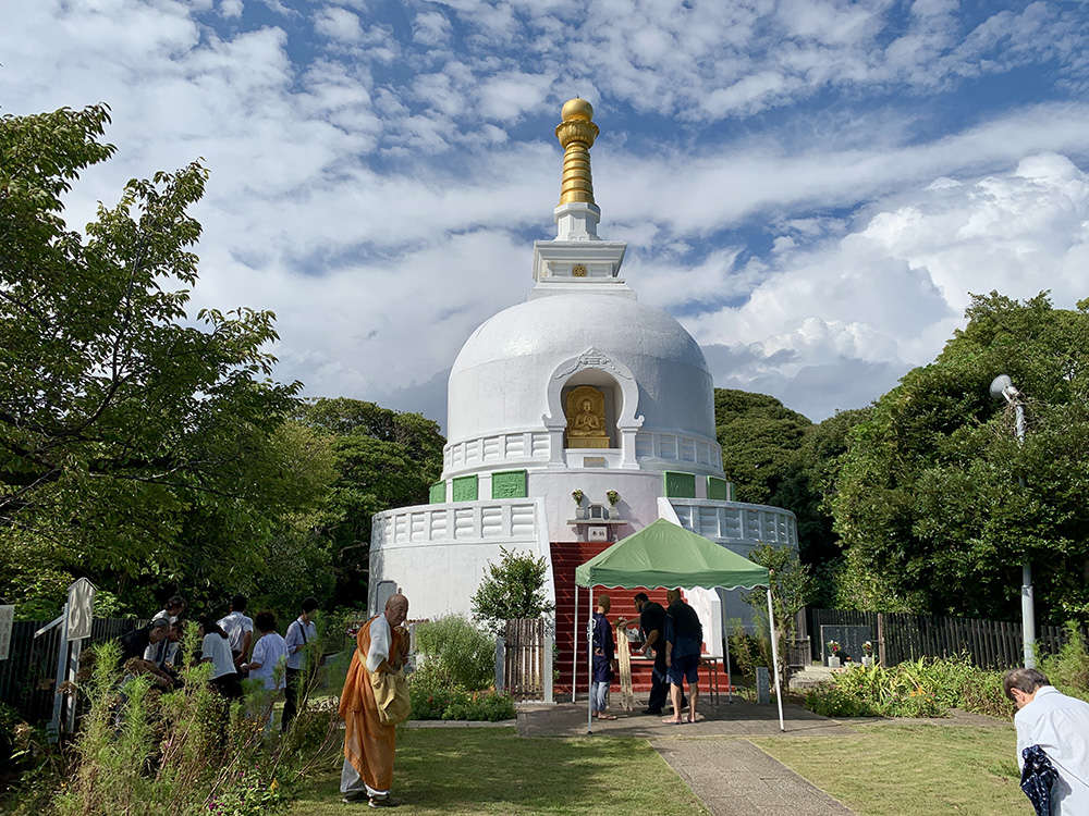 仏舎利塔 平和祈念大法要