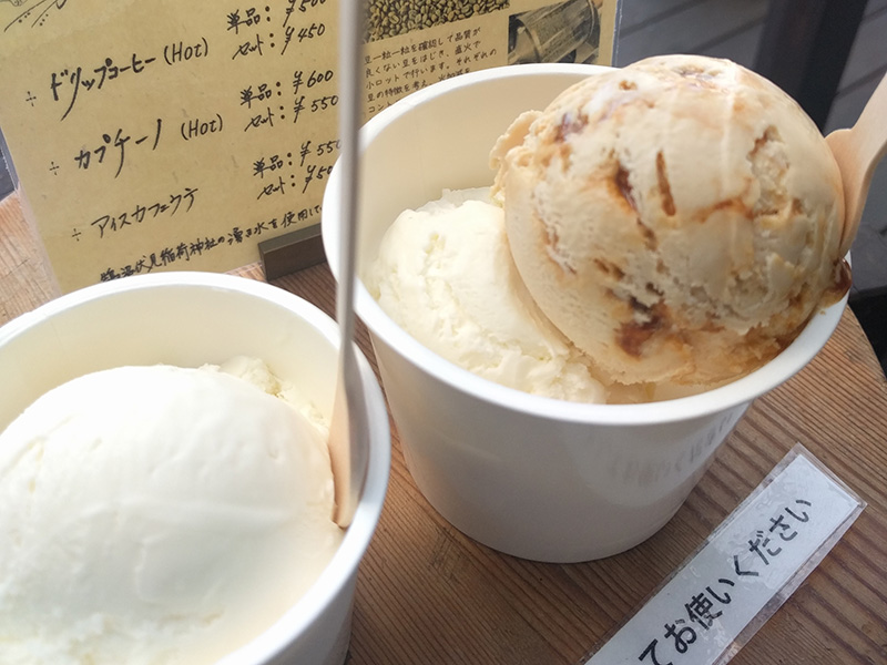 ワンコと寄り道、癒しのアイス時間！