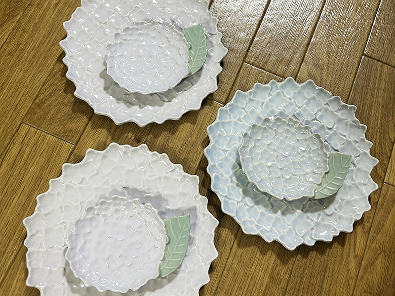 紫陽花のお皿