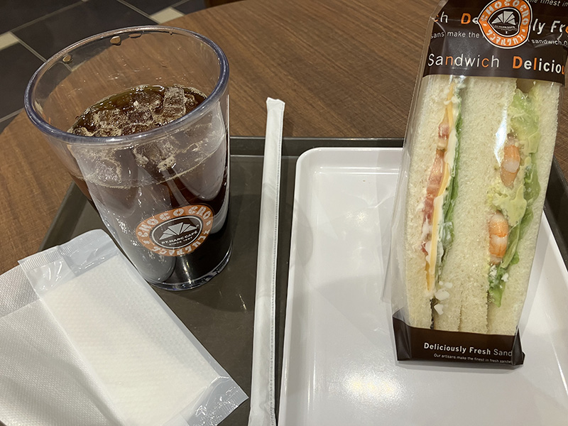 サンマルクカフェでほっとひと息