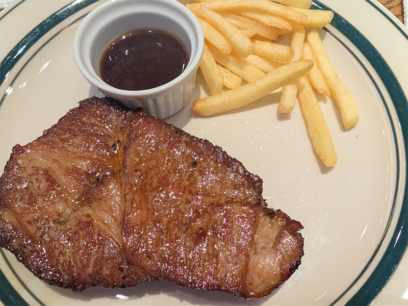 ビジュもいい豚ステーキランチ
