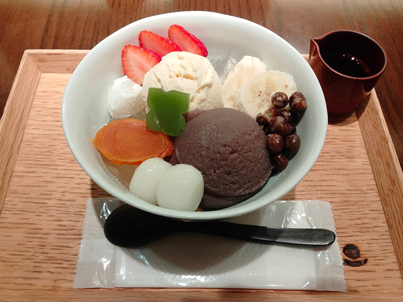 奥の茶房でいただく甘味